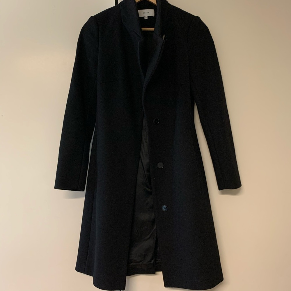 REISS Hutton-Wrap Collar Coat